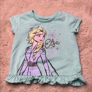 3T Elsa Disney teal Graphic T-Shirt